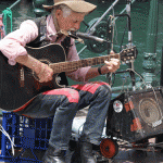 Bluesman in Sydney am Hafen